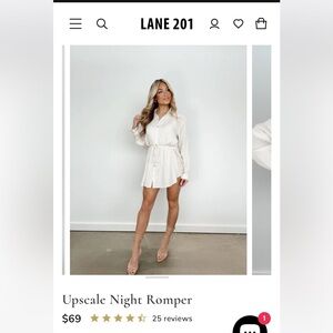 Lane201 Upscale Night Romper